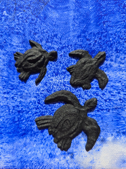 3D Minimalistic Turtoise Painting: Abstract See Painting with Turtles